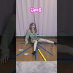 開脚できたら1万円チャレンジしたら見えてしまった❤️ #shorts