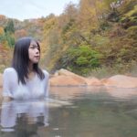 はじめての混浴に挑戦　川から湧き出る秘湯 / Trying mixed bathing : A hidden hot spring springing from the river